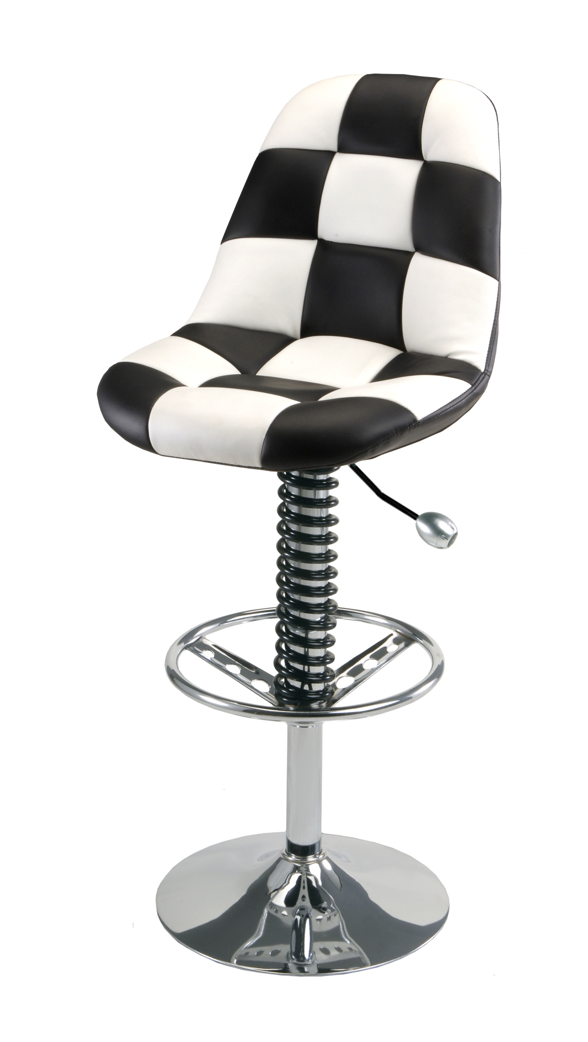 Intro-Tech Automotive, Pitstop Furniture, HR1300W Crew Chair White, Bar Chair